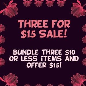 Bundle time ..... Bundle any items & make offers!